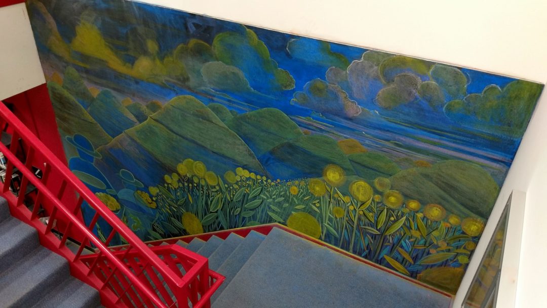 USC SOM Library Chalk Mural Chalk, in Murals